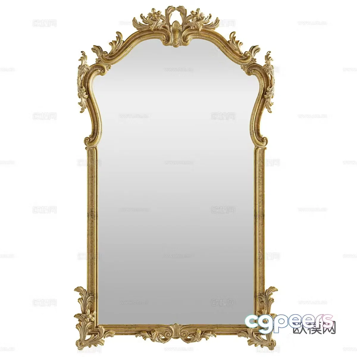 French decorative mirror 3d model