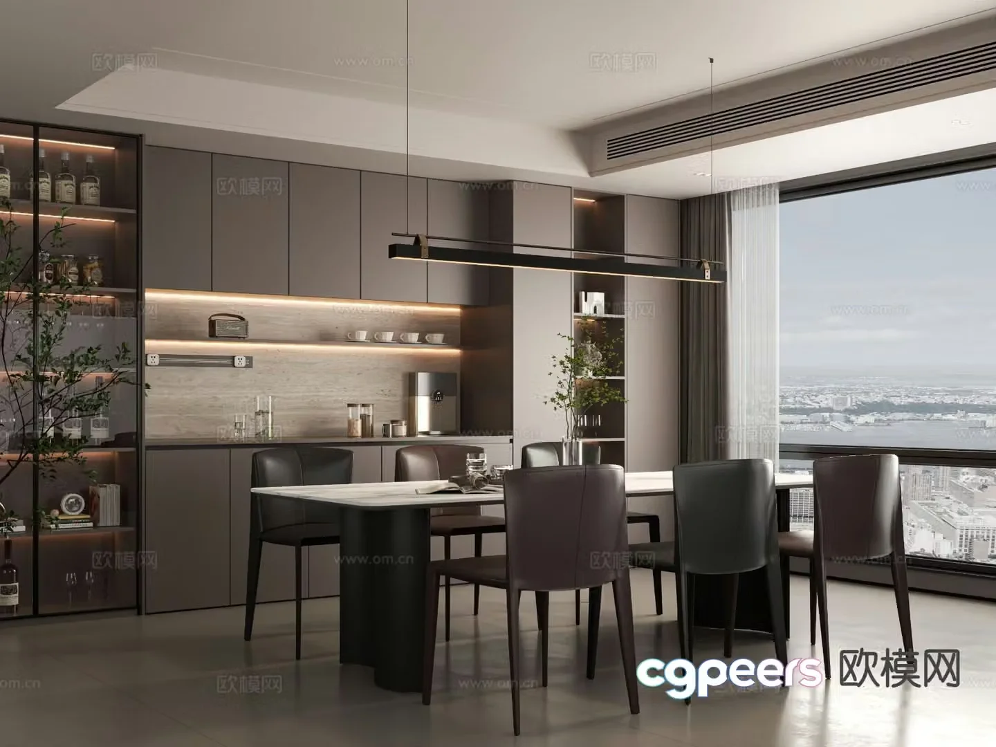 Italian restaurant 3d model