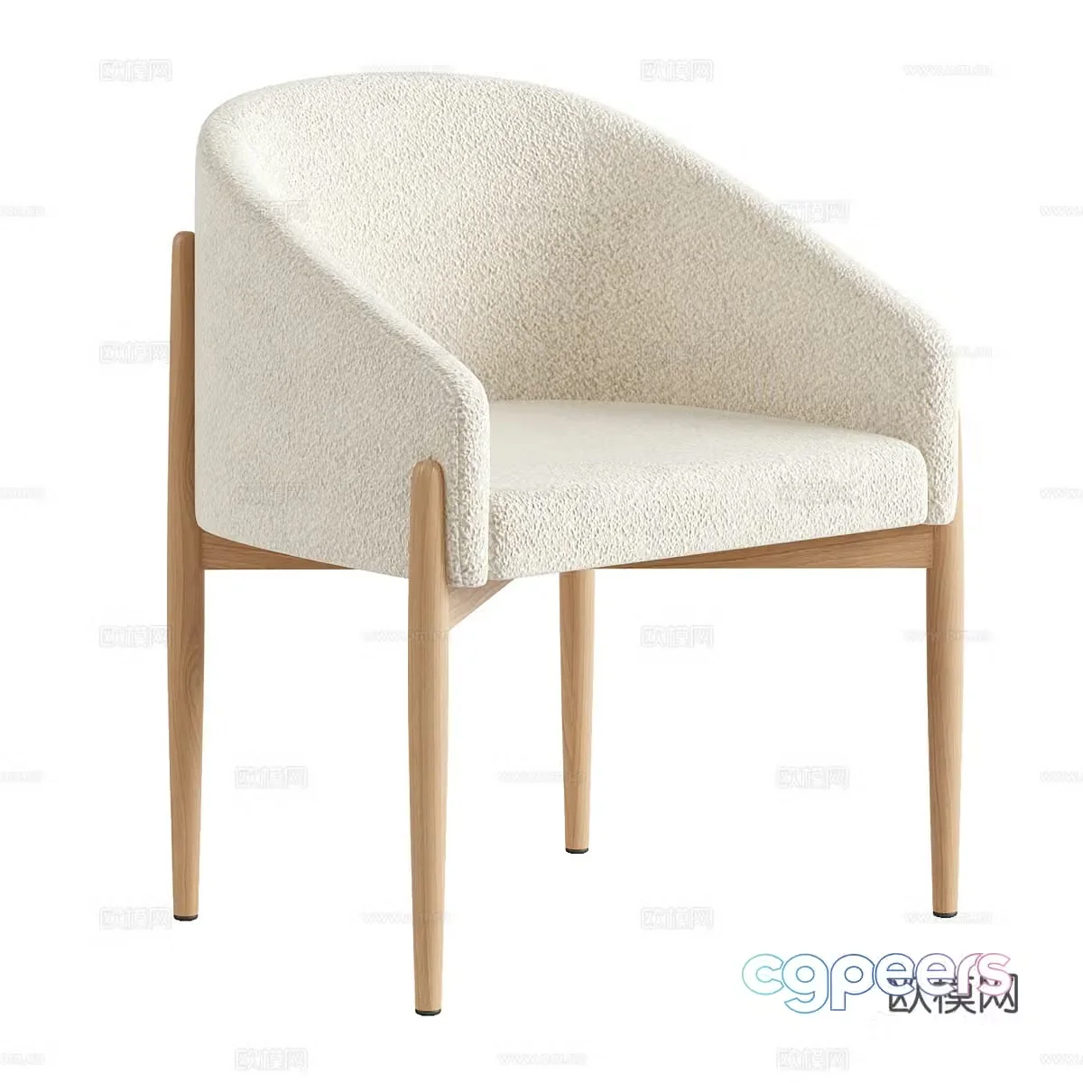 New Chinese Beca Chair 3D Model