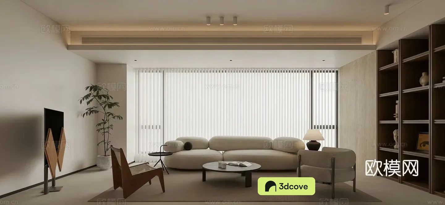 Wasabi Living Room 3D Model