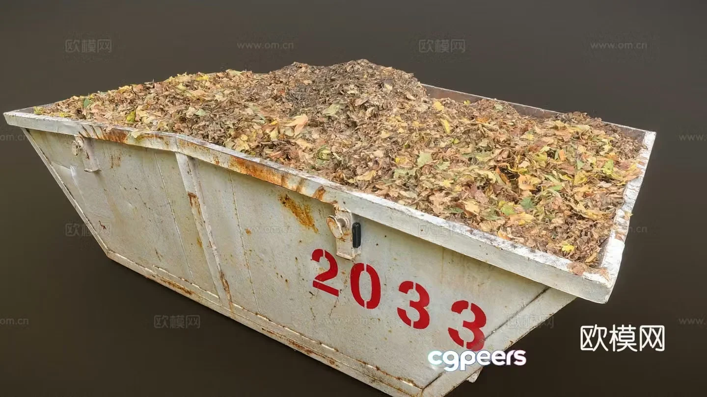 Leaf pile dead leaf pile 3d model