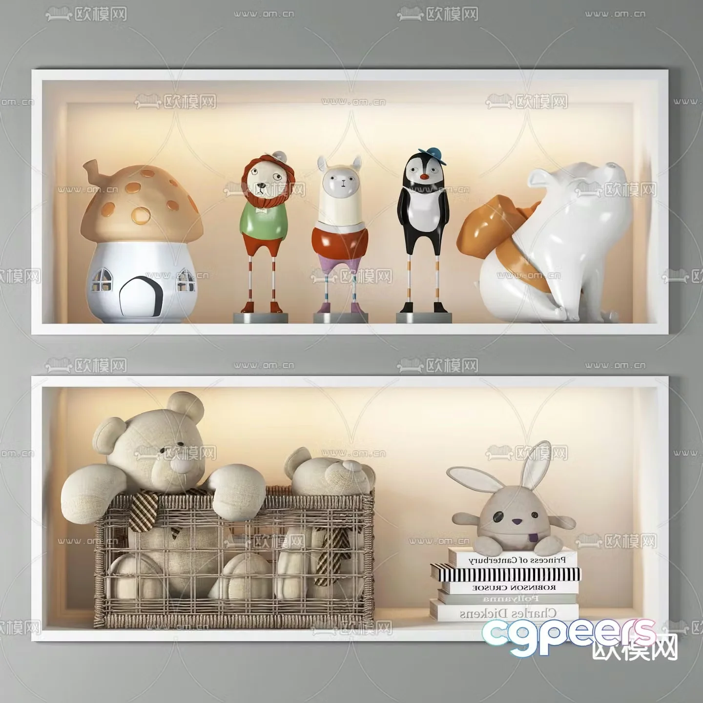 Modern children’s toy doll 3d model