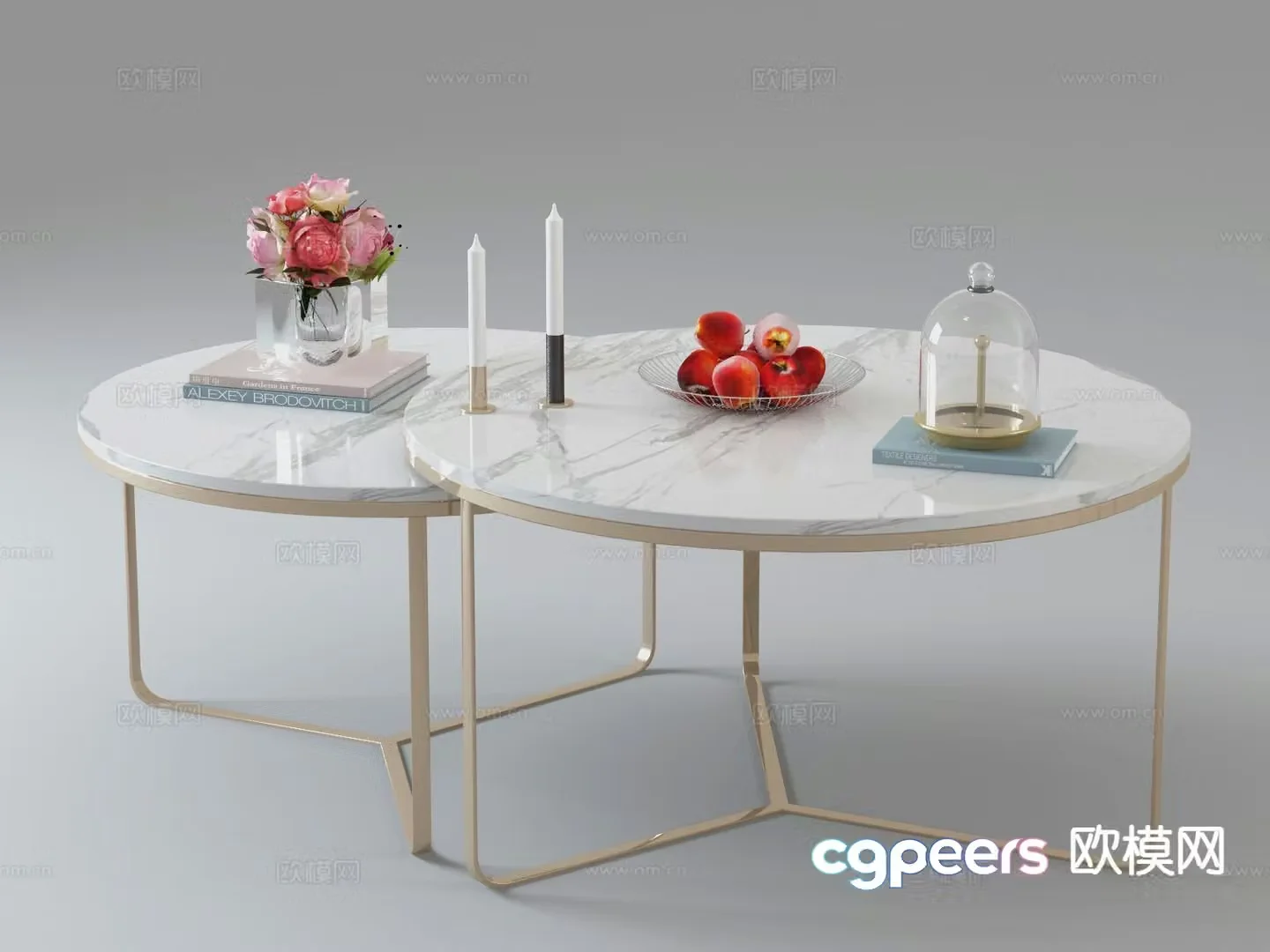 Light luxury coffee table mother-in-law coffee table 3d model