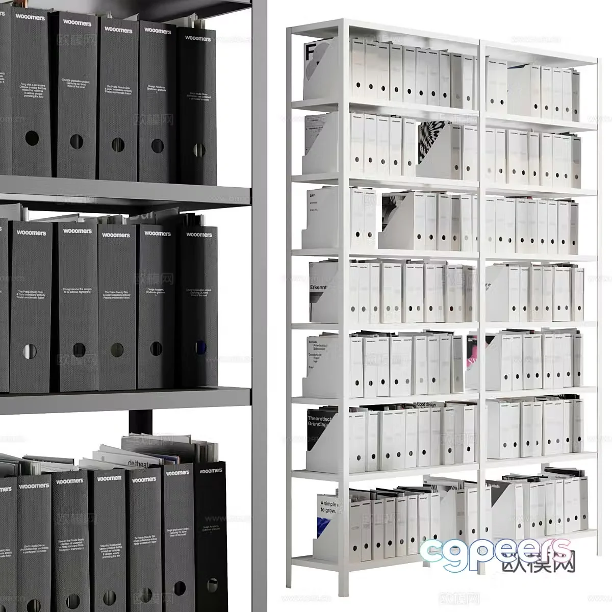 Data cabinet filing cabinet 3d model