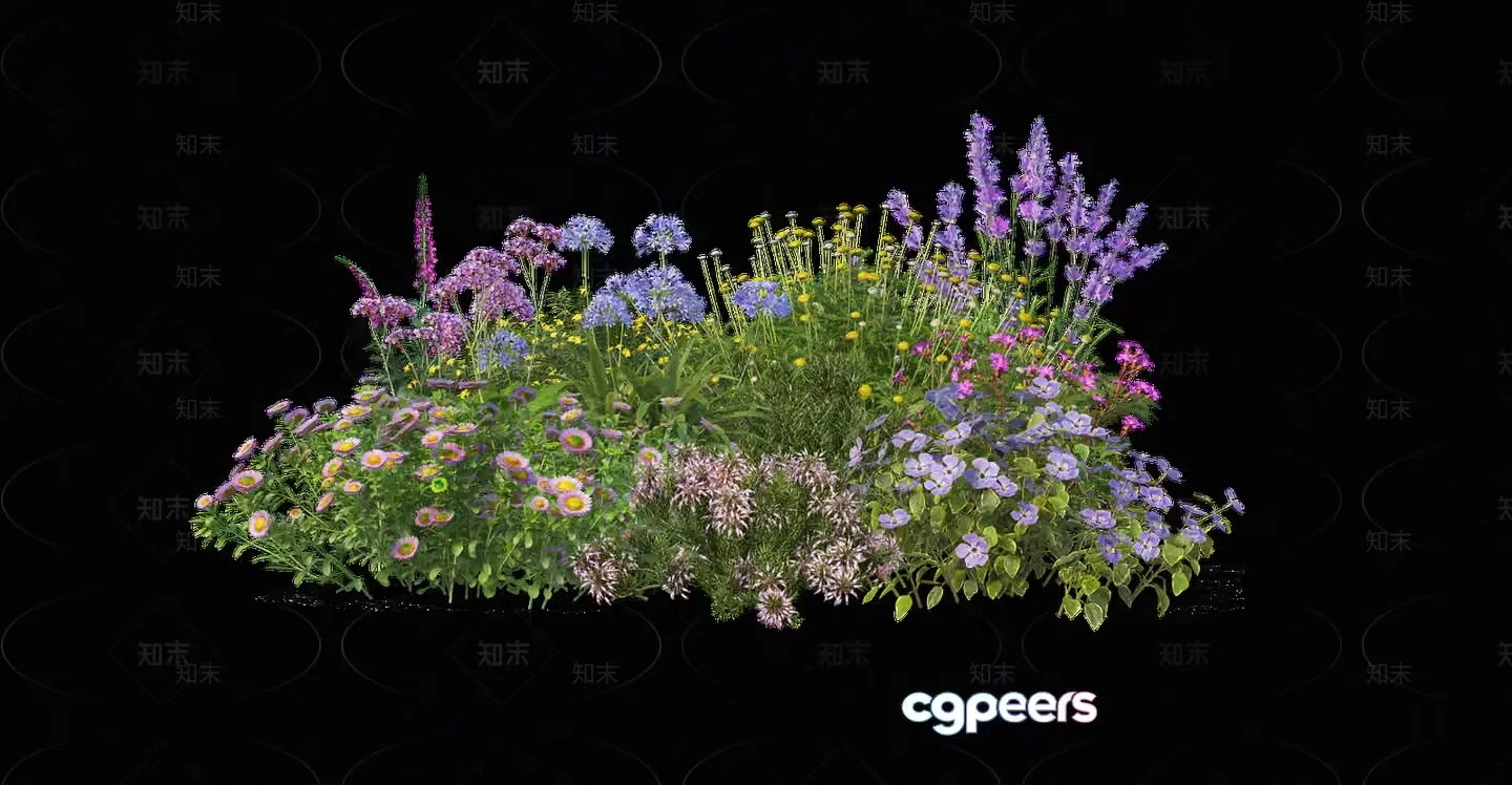 A Colorful Flower Arrangement 3D Model – 11378 – VRAY Render