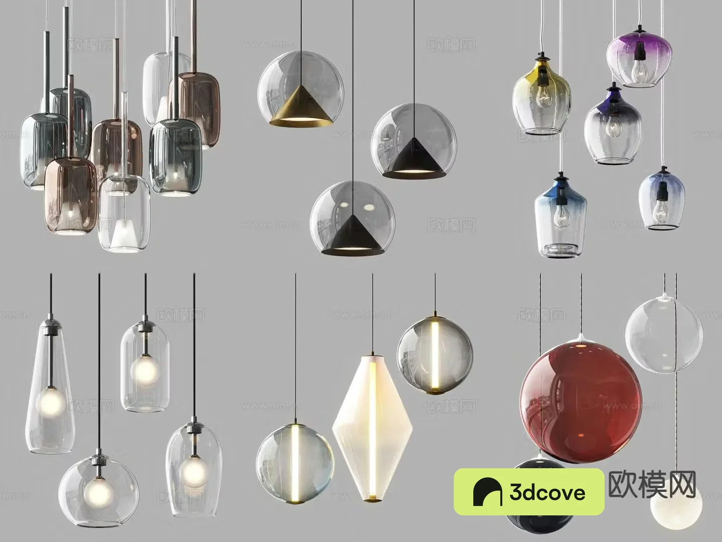 Modern glass chandelier dining room chandelier