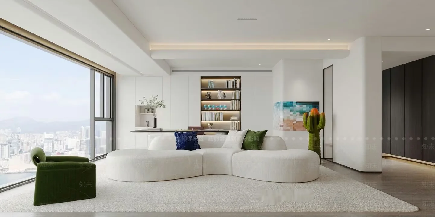 Modern Living Room 3D Model – 10393 – VRAY Render
