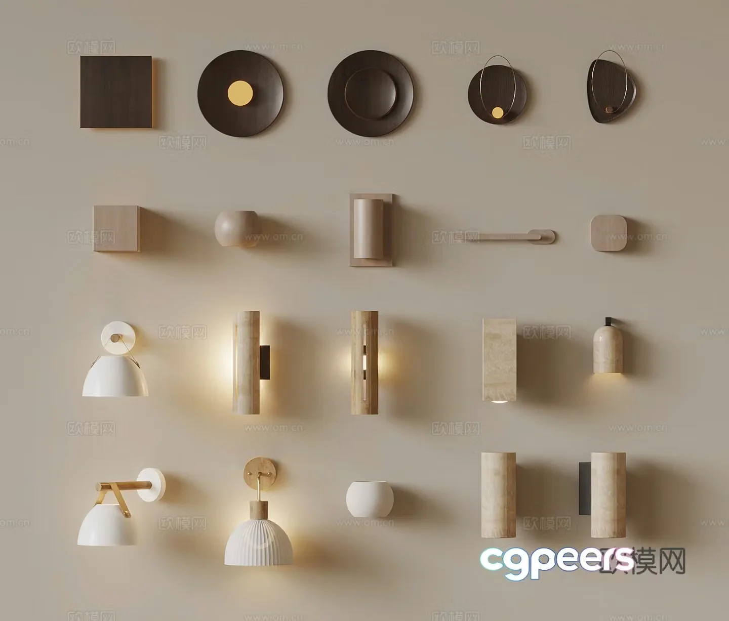 Wasabi wind wall light 3d model