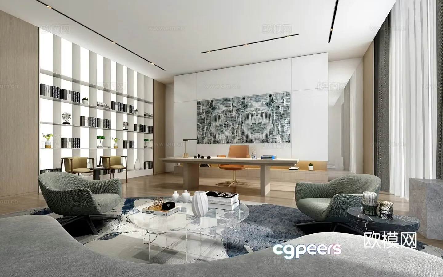 Modern CEO office 3d model