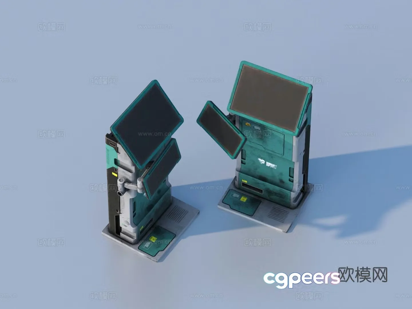 Hardware mechanical parts cabin components 3D model