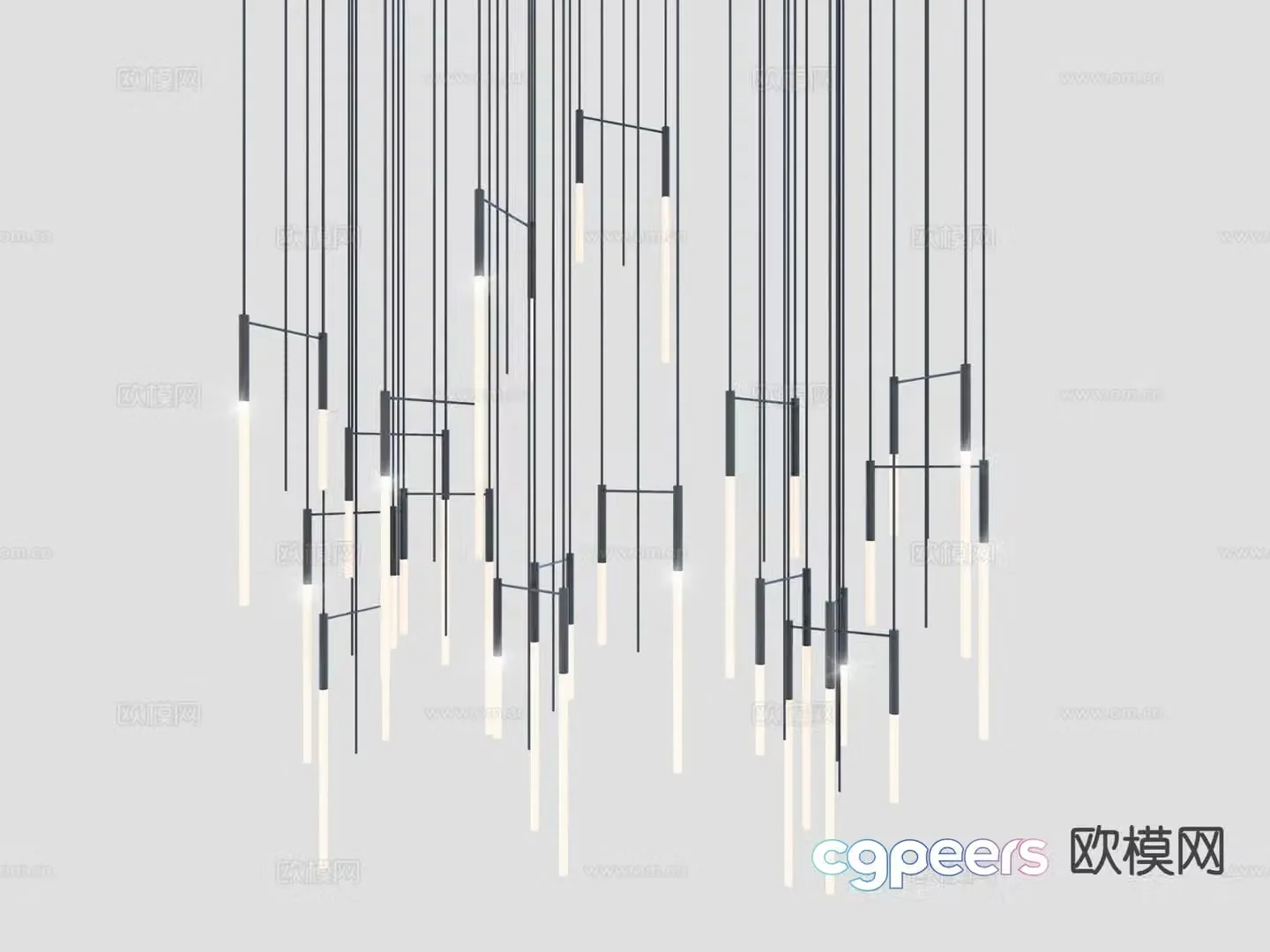 Creative chandelier art chandelier 3d model