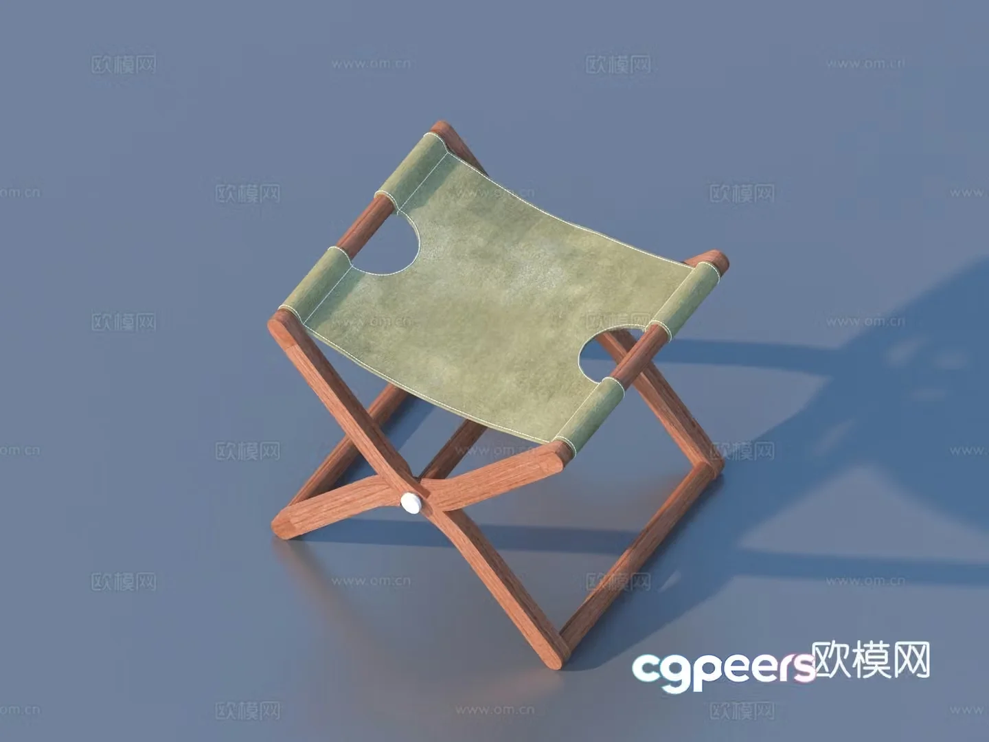 Mastoon stool stool foldable solid wood stool 3d model