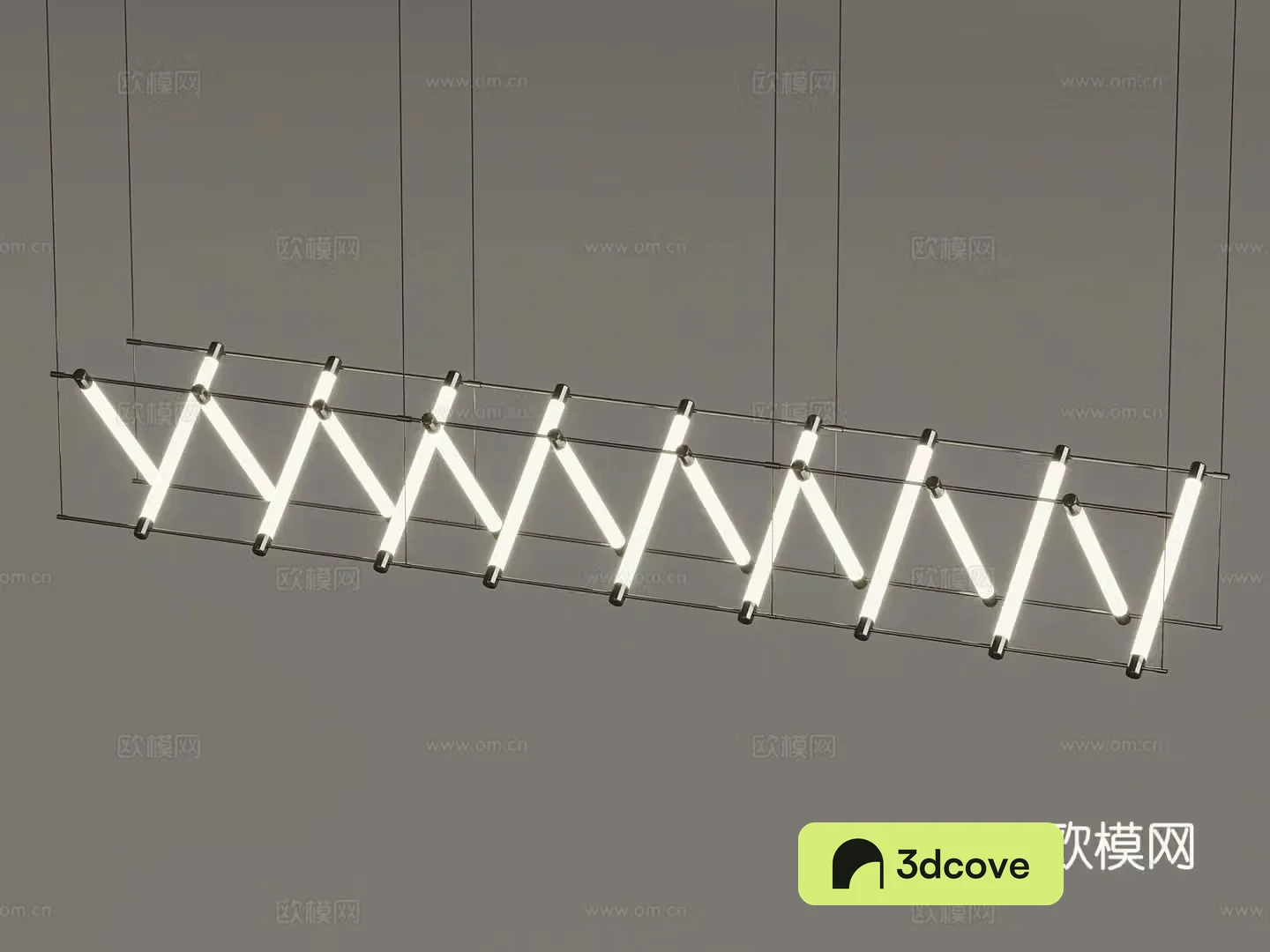 Modern long chandelier Mastoon lamp