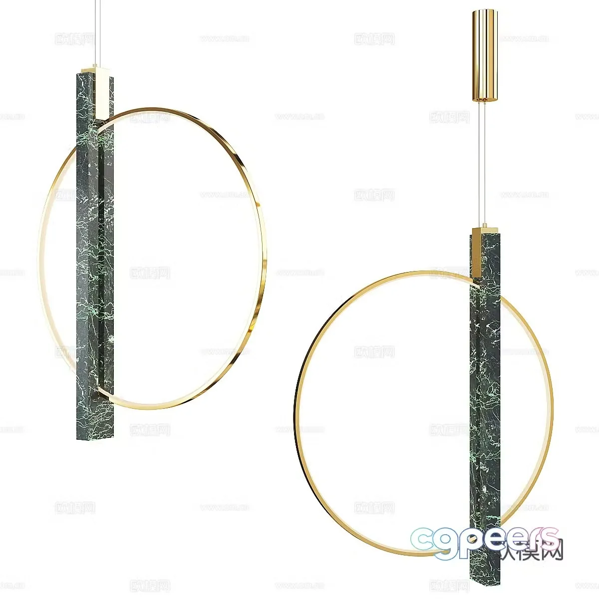 Modern Italian decorative chandelier 3d model
