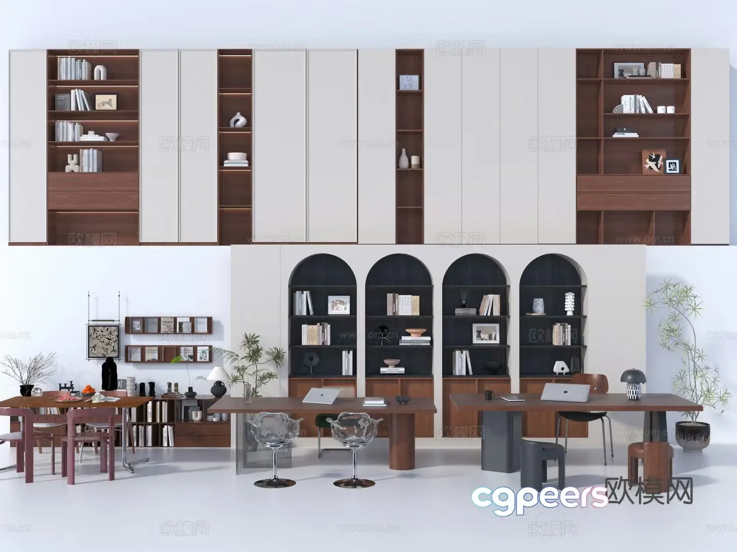 Study room 3d model