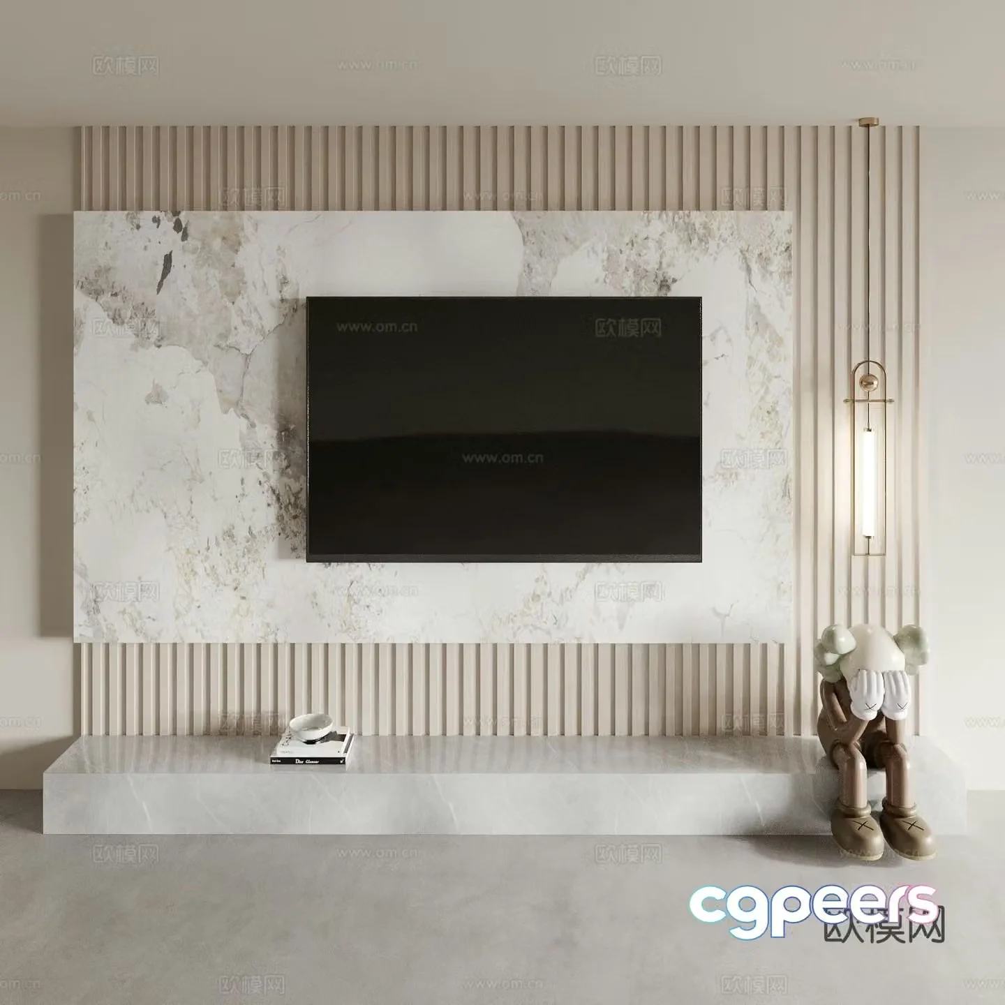 Modern TV cabinet 3d model