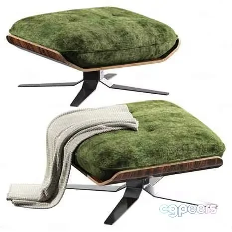 Green Ottoman Chair 3D Model – 15913 – VRAY Render