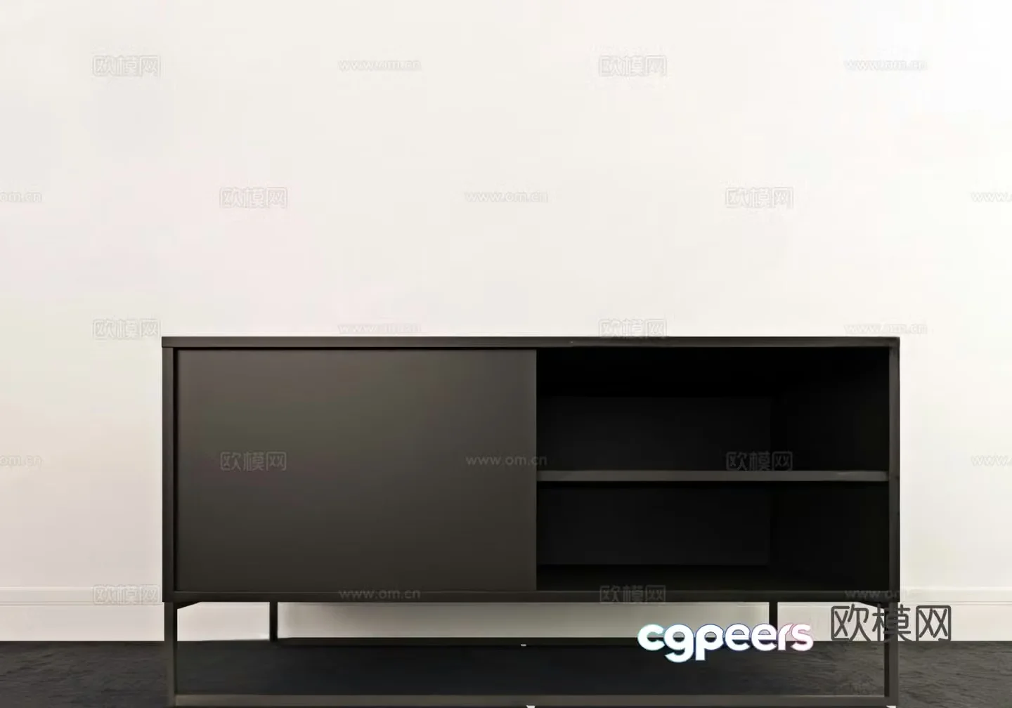 Italian TV cabinet 3D model