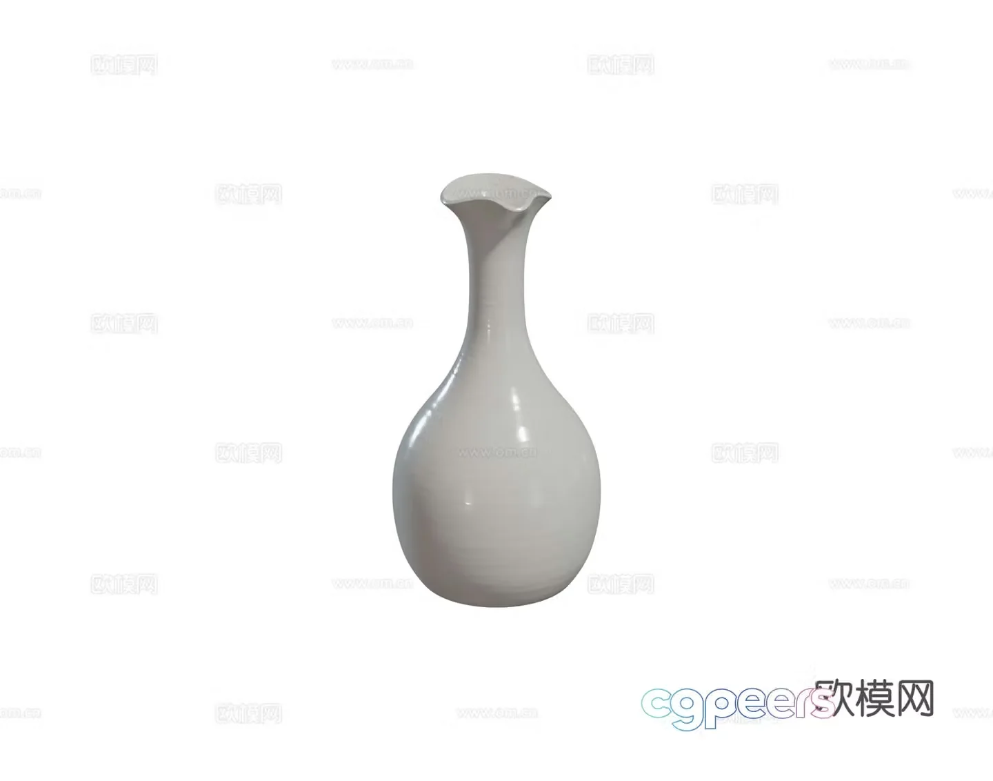 Modern ceramic vase Indoor desktop Jewelry ornament combination 3D model