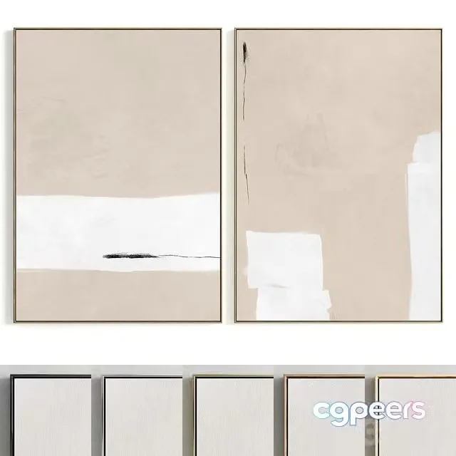 3ds Max Free – Plaster Two Photo Frame R-188