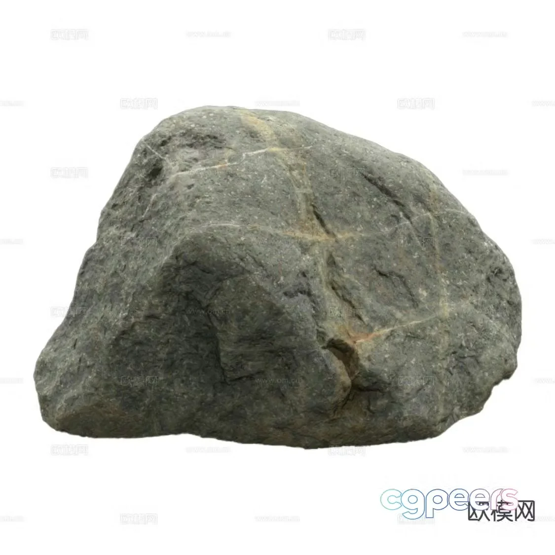 modern rock granite 3d model