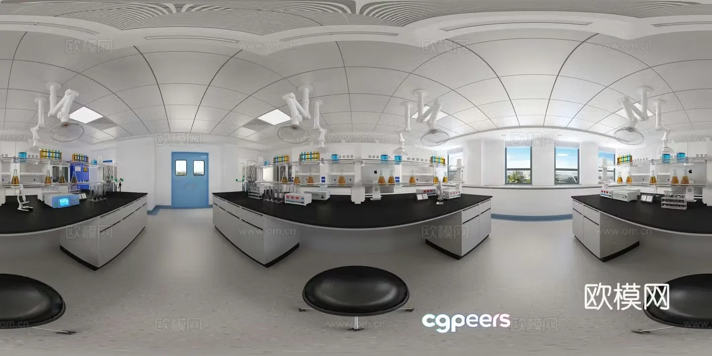 Modern laboratory cr panoramic 3d model