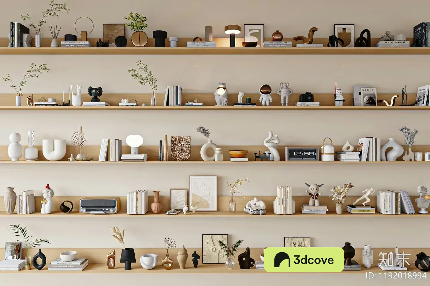 Modern Decorated Shelves