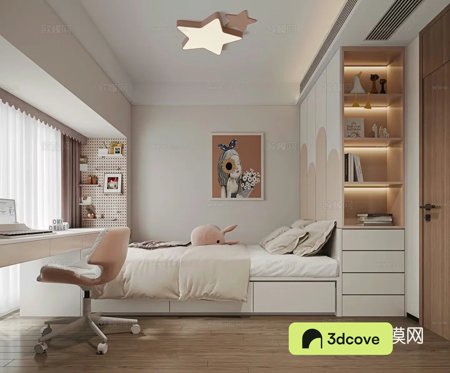 Modern daughter room tatami room