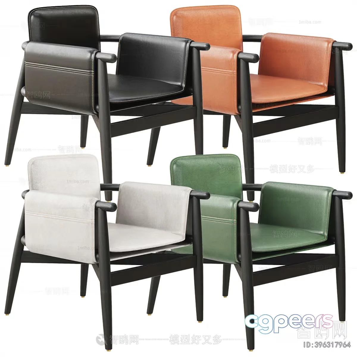 Modern Wooden Chairs 3D Model – 18127 – VRAY Render