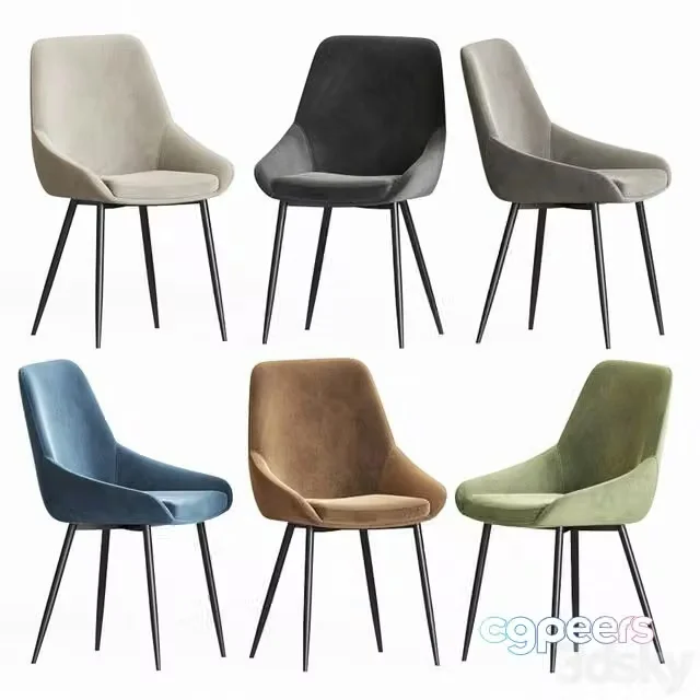 3ds Max Free – Alfie Fabric Dining Chair Interiorsecrets