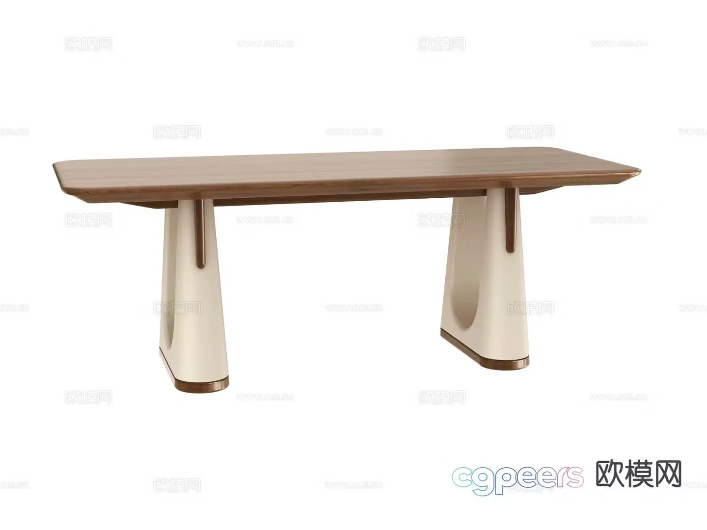 Light luxury tea table tea table 3d model