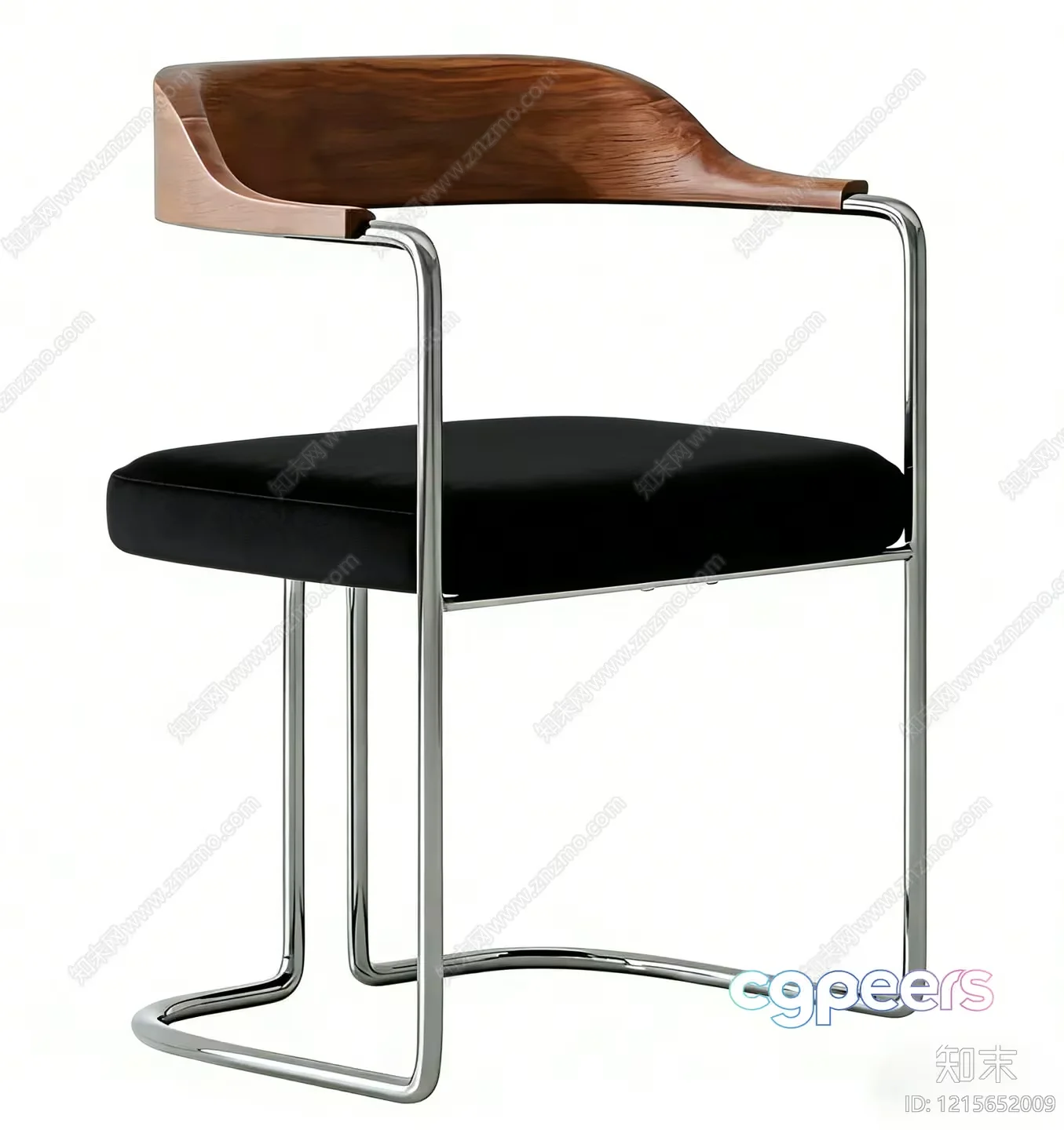 Modern Black Chair 3D Model – 15907 – VRAY Render