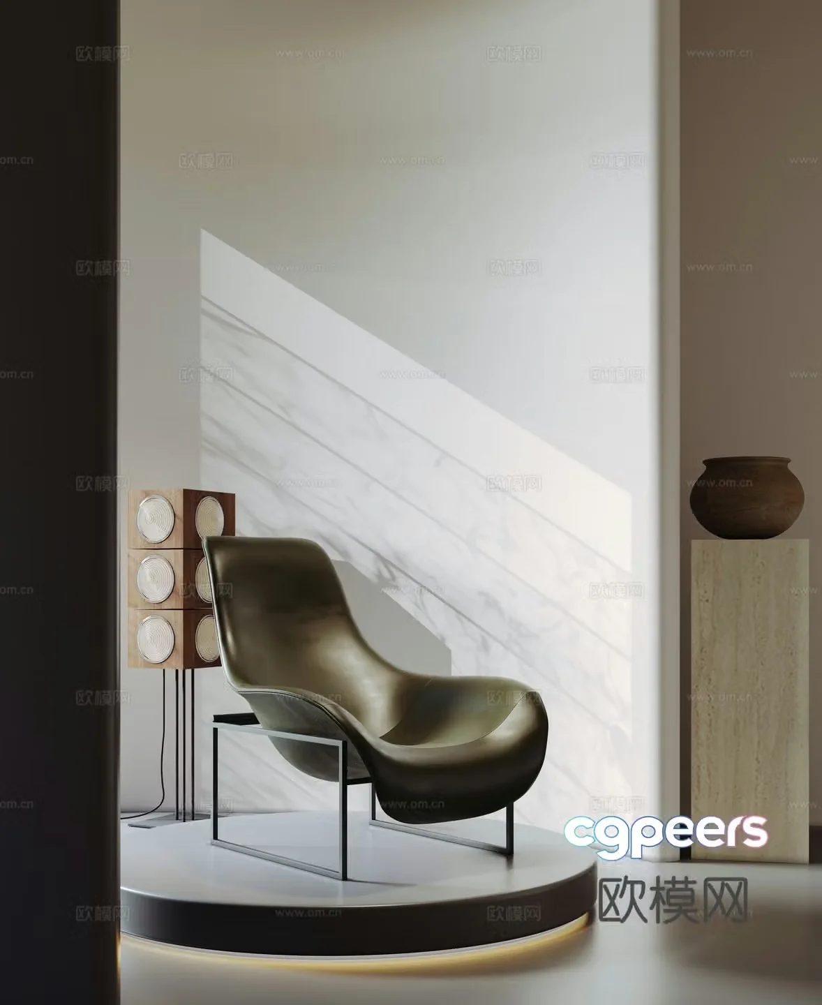 Modern casual chair sofa chair 3D model