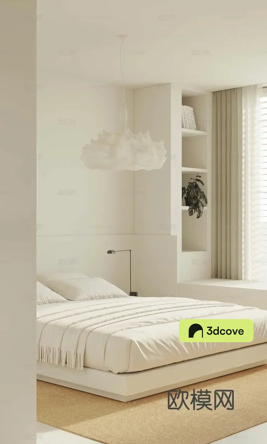 Modern double bed