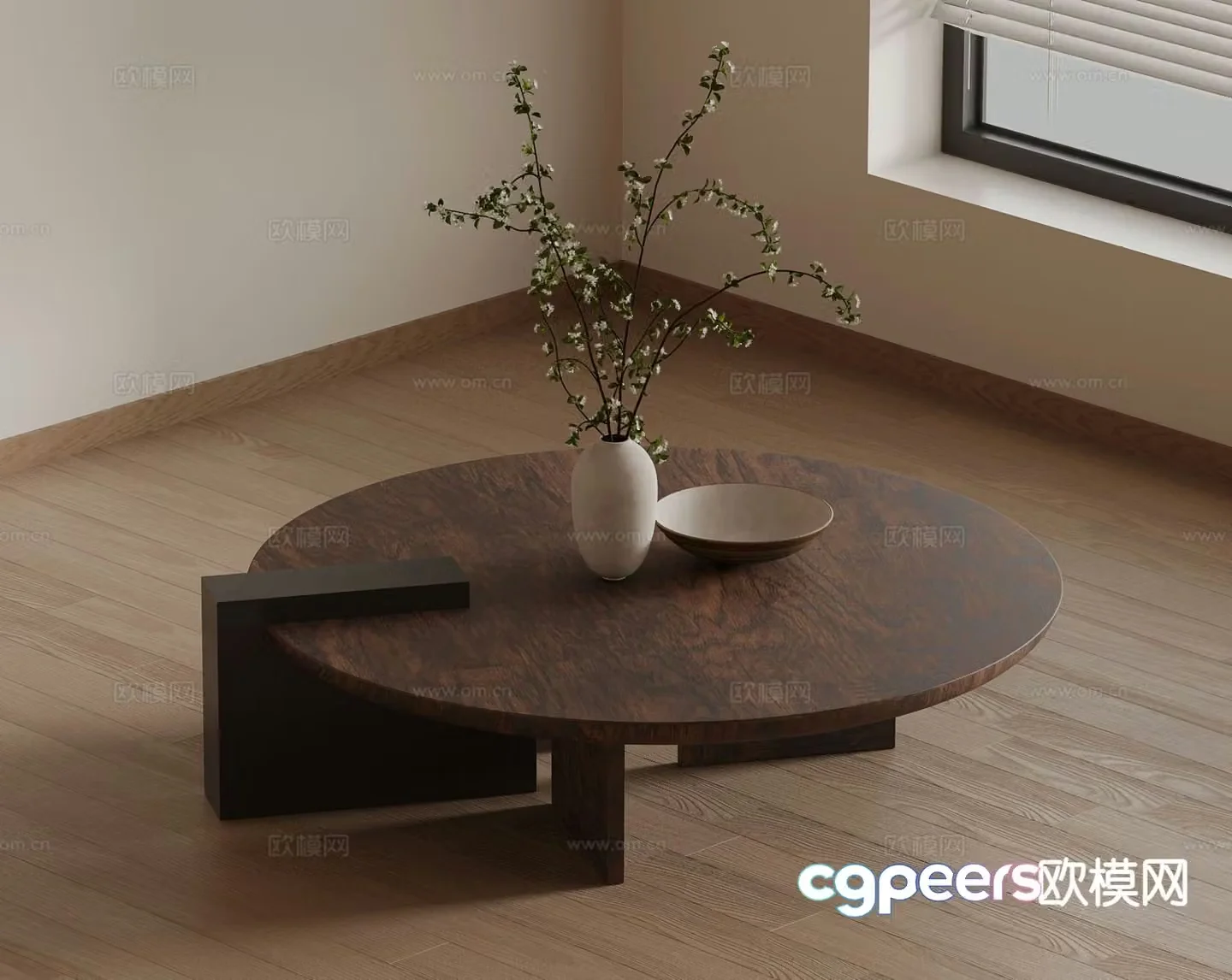 Medieval style coffee table 3D model