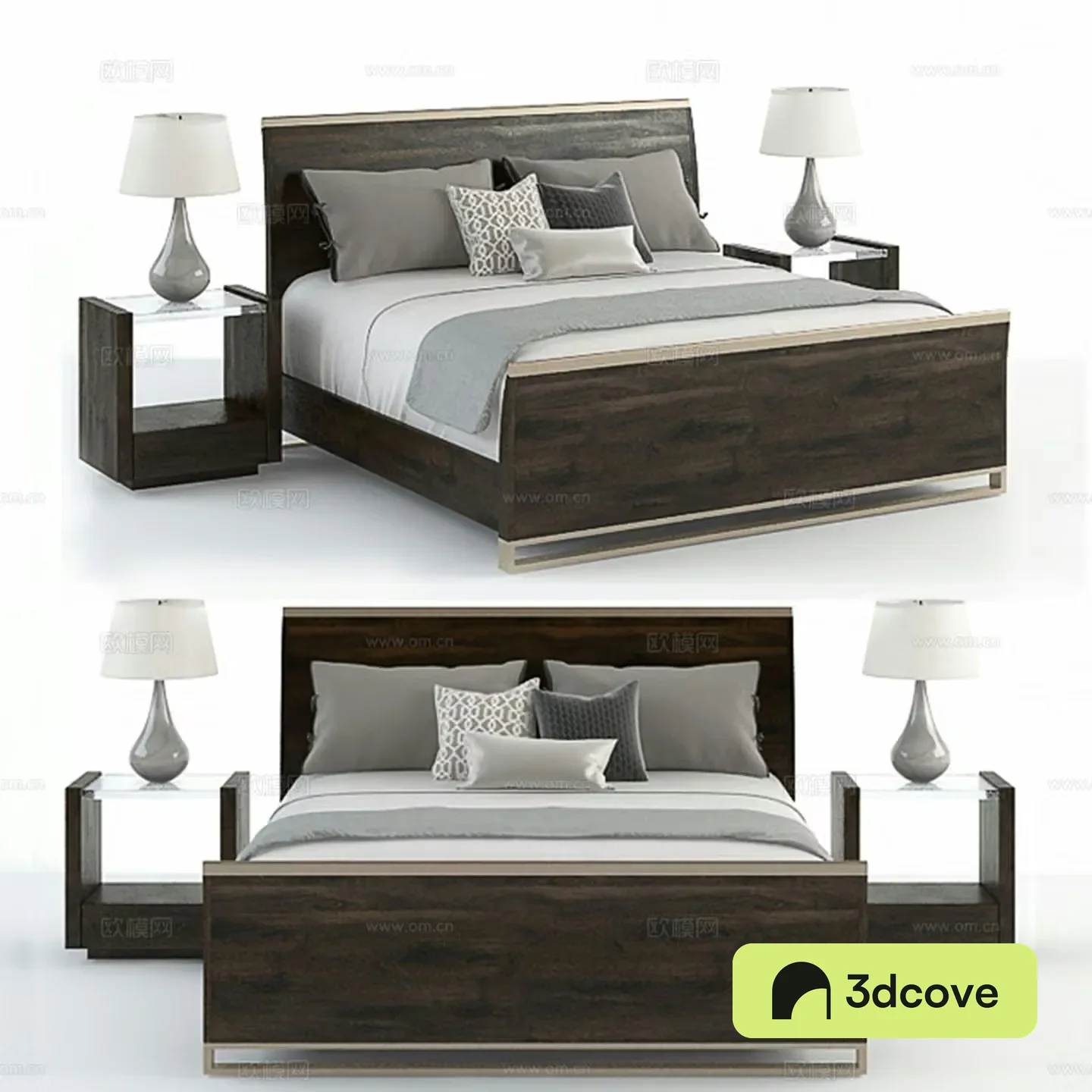 Modern double bed