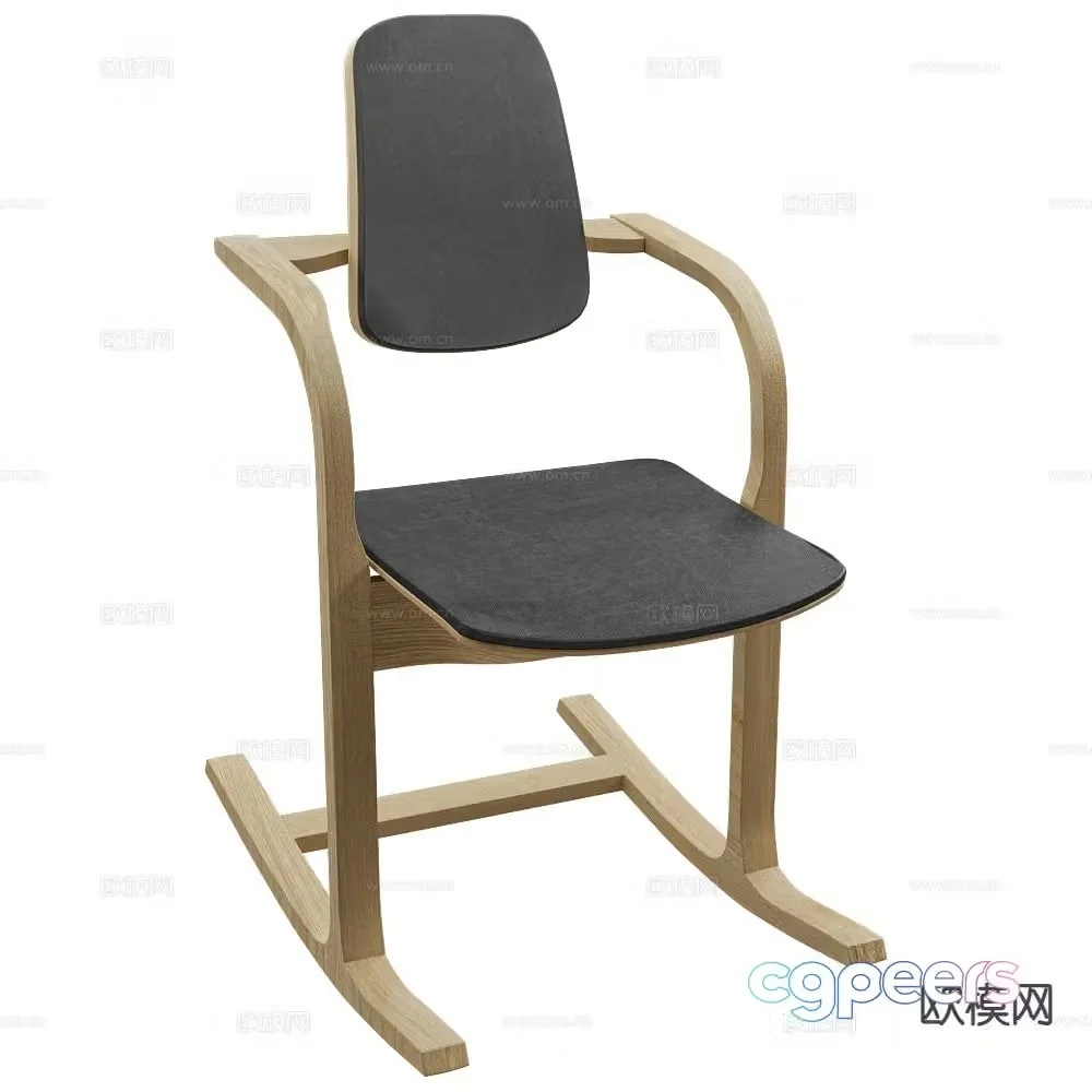 Varier lounge chair rocking chair 3d model