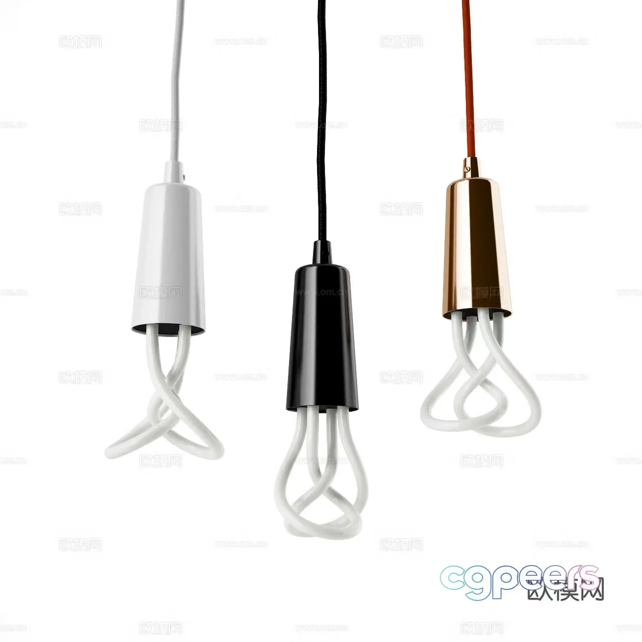 Plumen modern chandelier Nordic chandelier led chandelier decorative chandelier 3d model