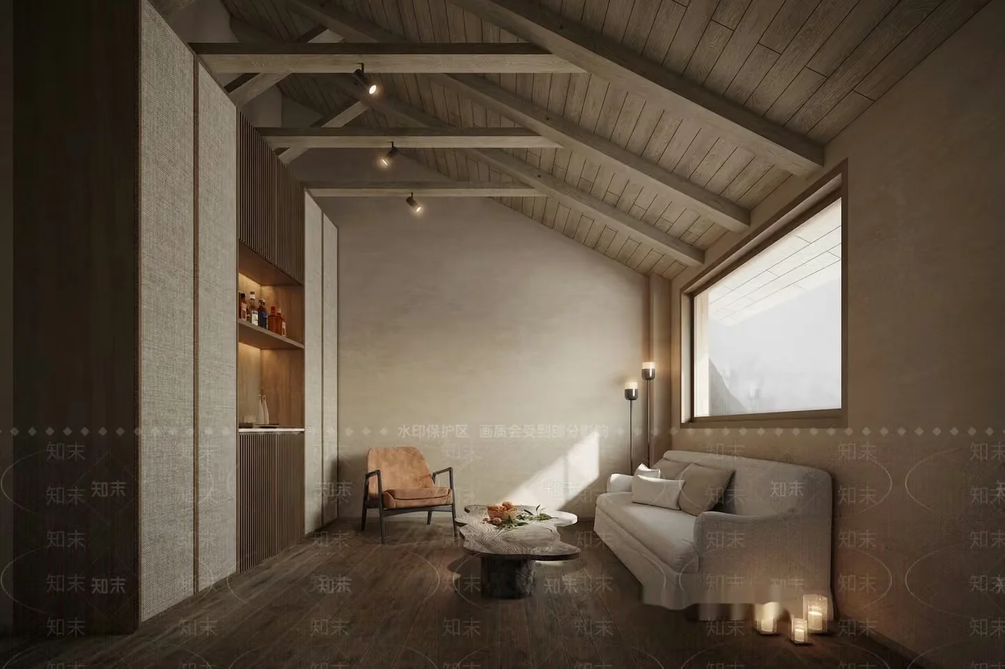 Modern Living Room 3D Model – 7127 – VRAY Render
