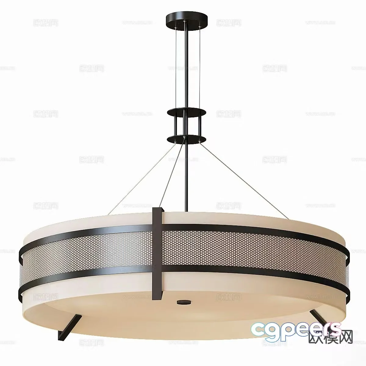 Medieval style chandelier 3d model