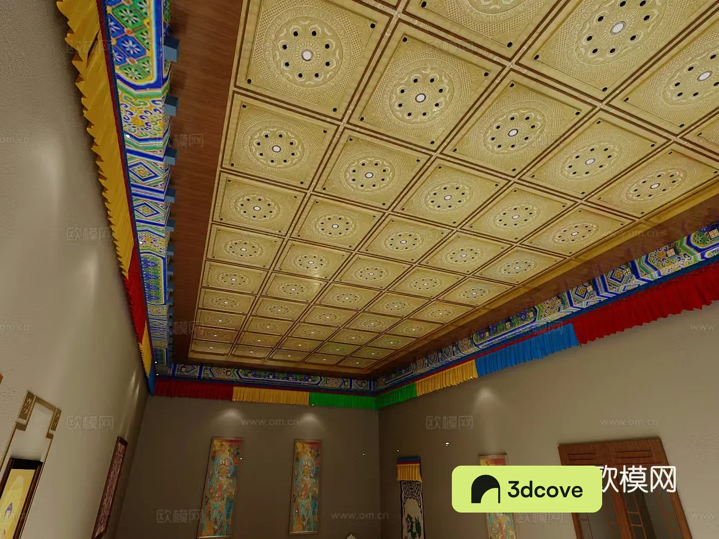 Ceiling Wasabi Ceiling Ethnic Ceiling 3D Model