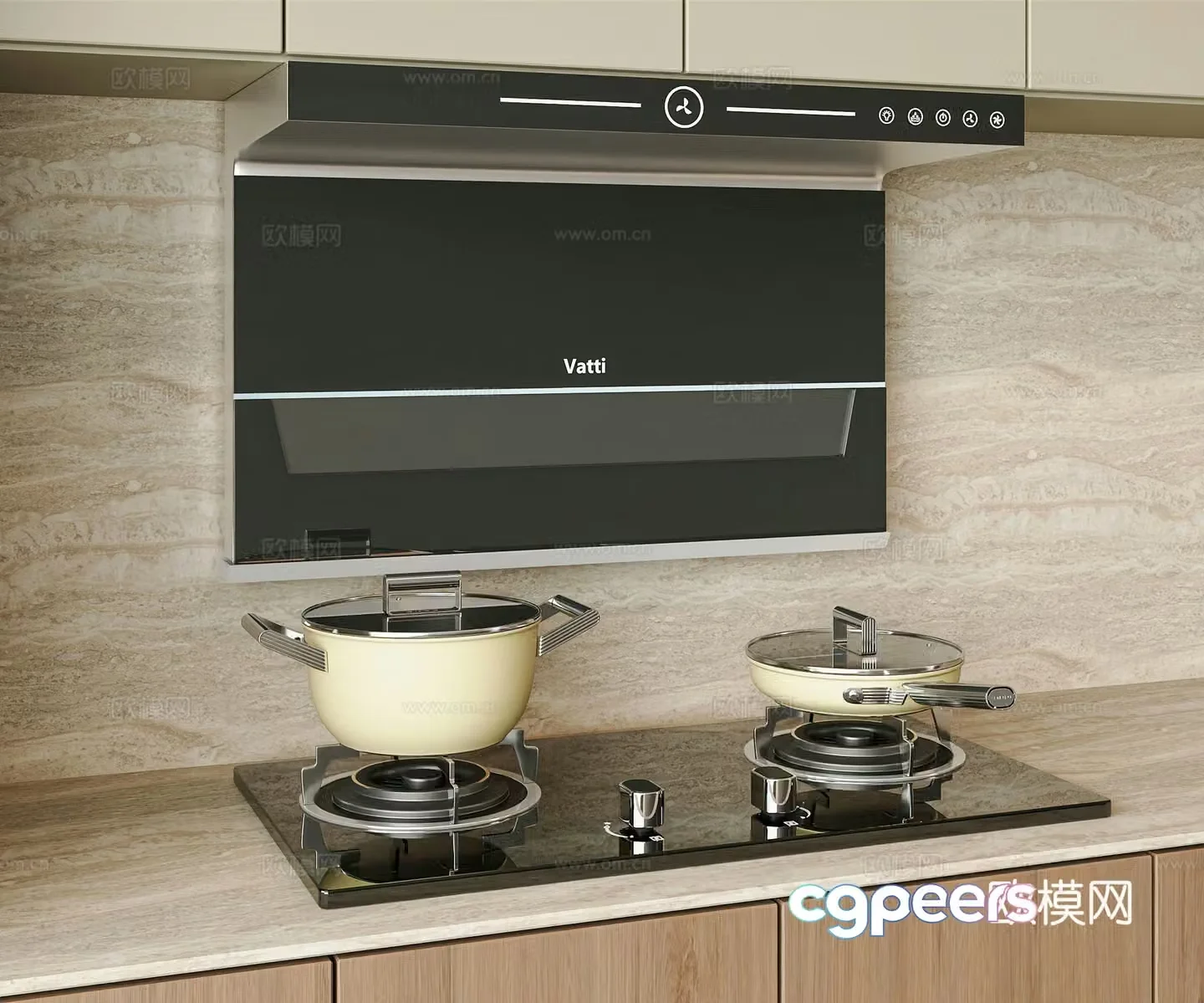 SIEMENS modern range hood 3d model