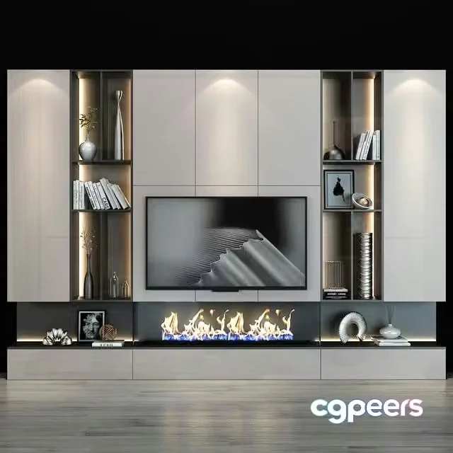 3ds Max Free – TV shelf 0124