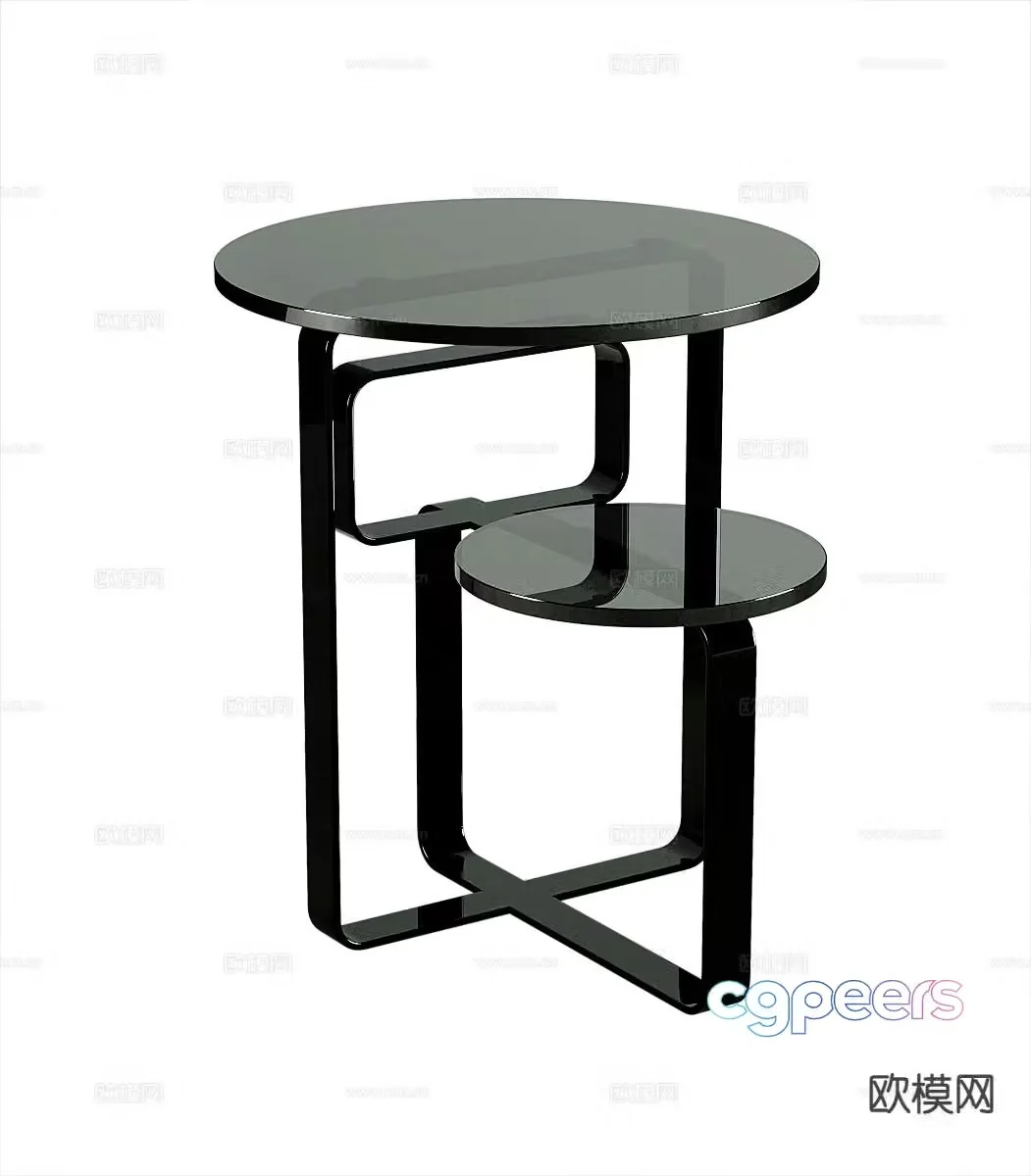 Modern corner table 3d model