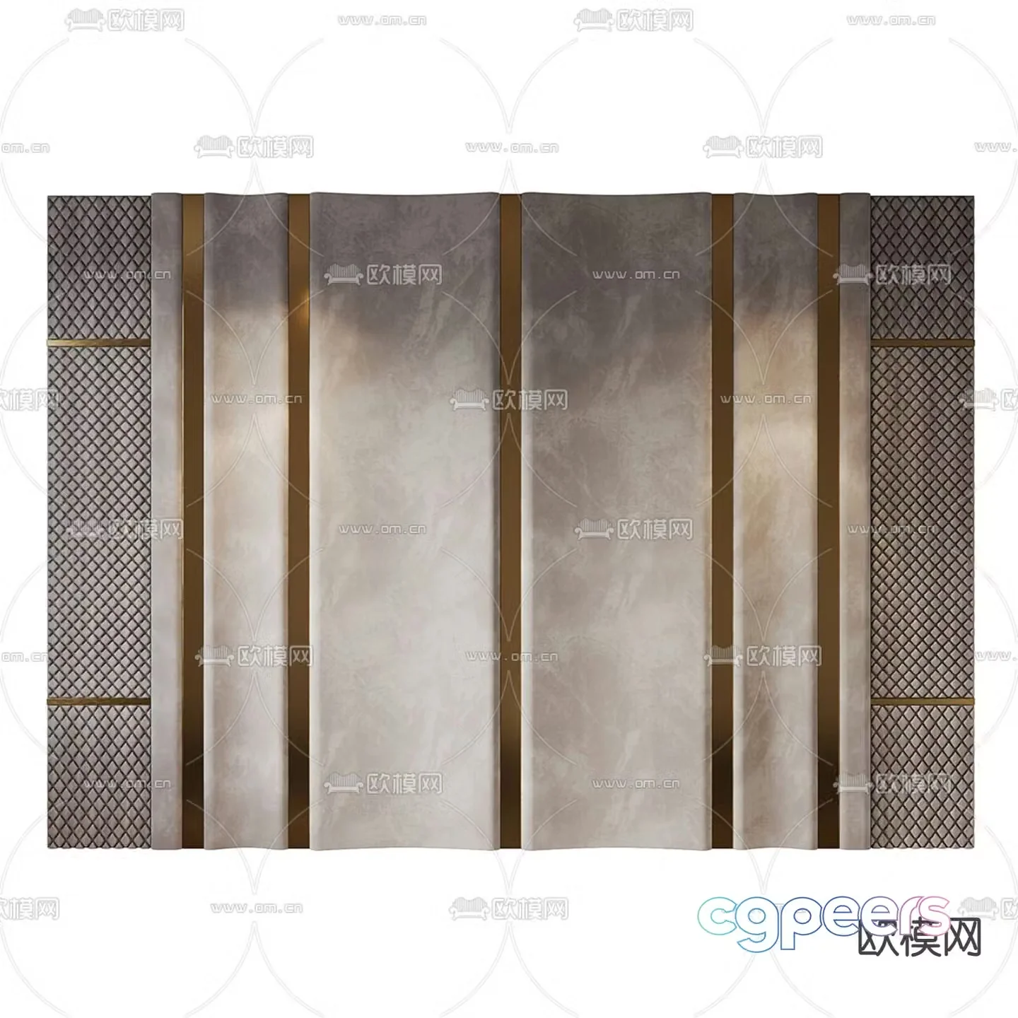Bedside background wall 3d model