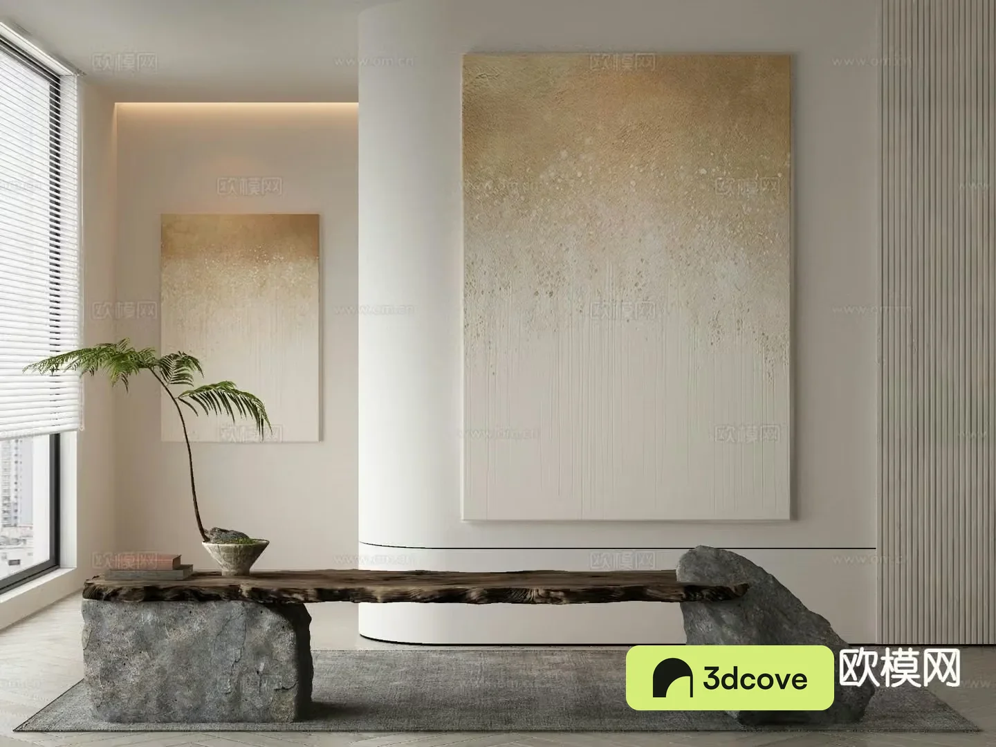 Modern decorative painting texture painting solid color abstract painting
