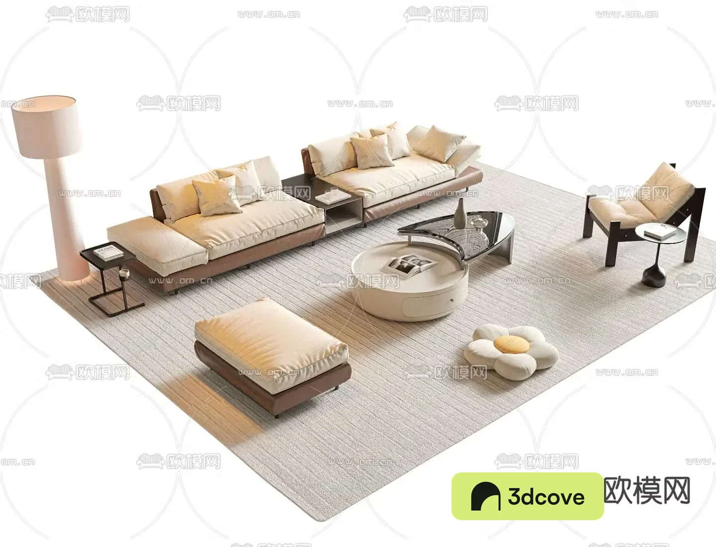Cream style sofa modular sofa