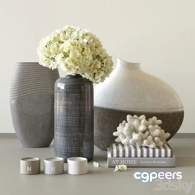 3ds Max Free – Decorative set by Kelly Hoppen