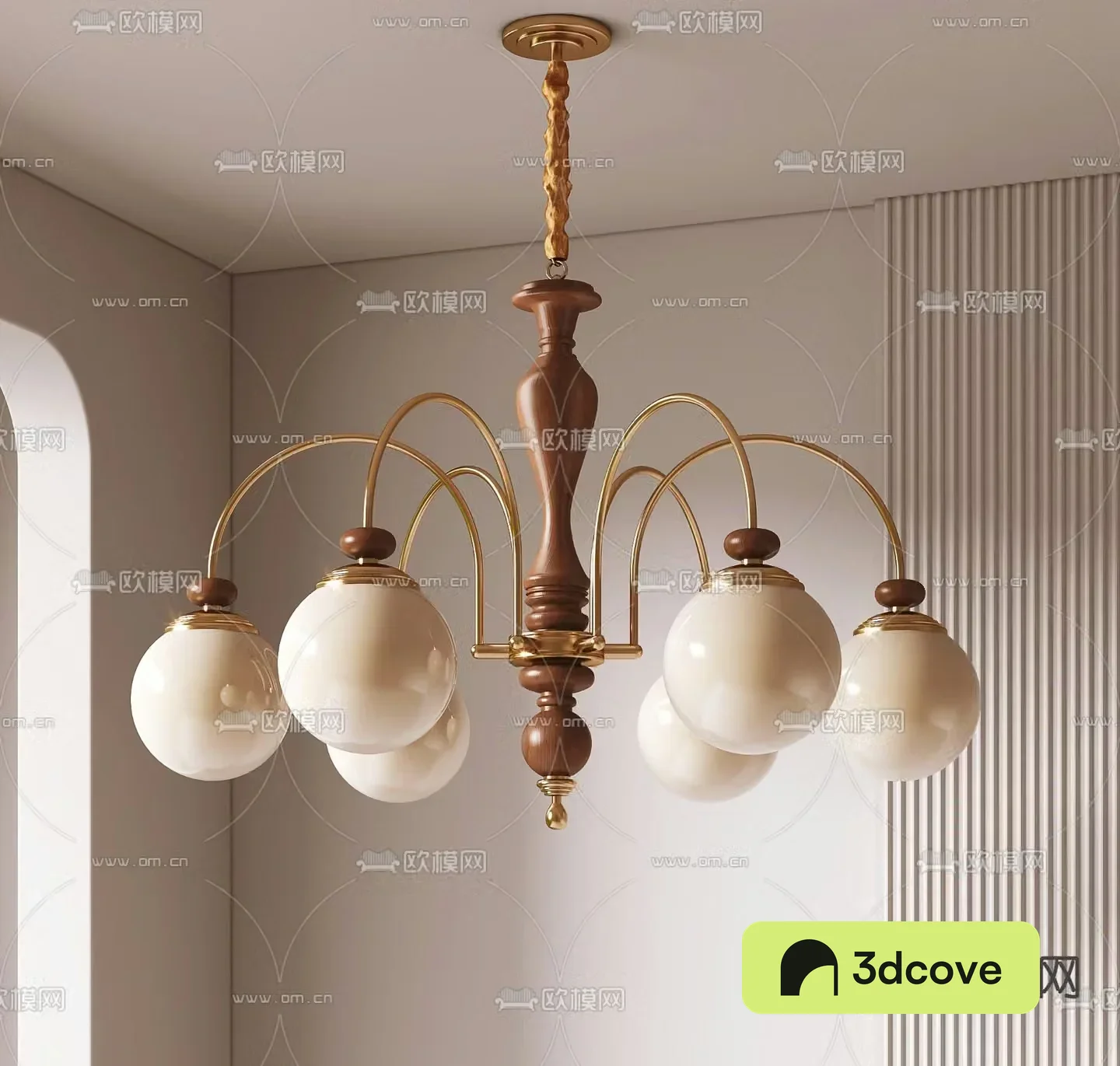 French retro chandelier multi-head chandelier