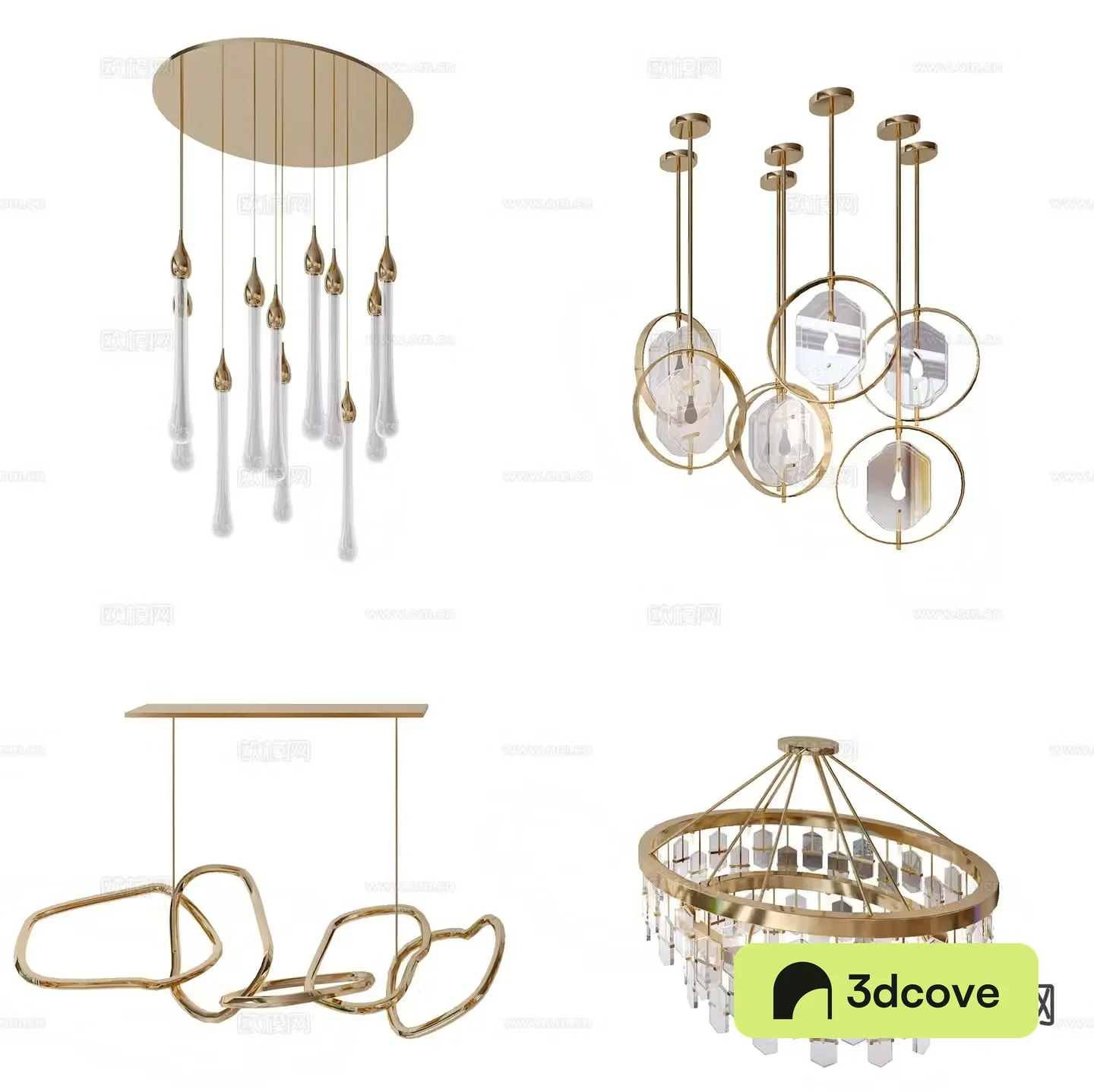 Suction cup decorative lamp light luxury chandelier